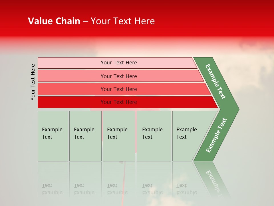 A Red Heart Shaped Balloon Floating In The Air PowerPoint Template