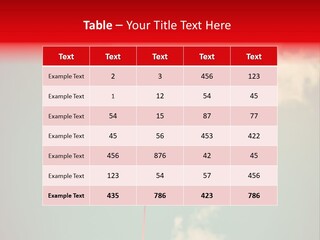 A Red Heart Shaped Balloon Floating In The Air PowerPoint Template