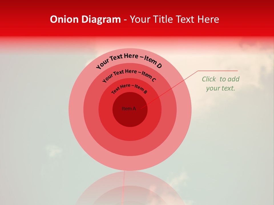 A Red Heart Shaped Balloon Floating In The Air PowerPoint Template