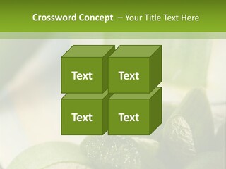 A Glass Filled With Green Liquid Next To Sliced Cucumbers PowerPoint Template