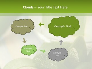A Glass Filled With Green Liquid Next To Sliced Cucumbers PowerPoint Template