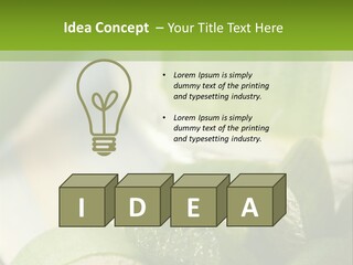 A Glass Filled With Green Liquid Next To Sliced Cucumbers PowerPoint Template