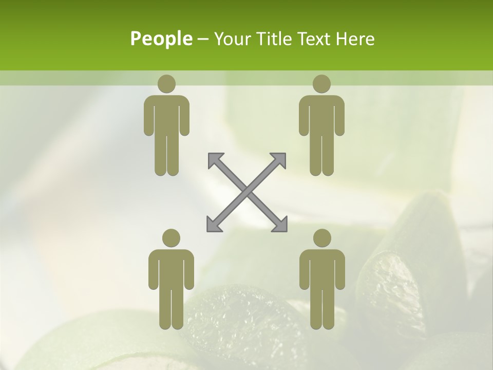 A Glass Filled With Green Liquid Next To Sliced Cucumbers PowerPoint Template