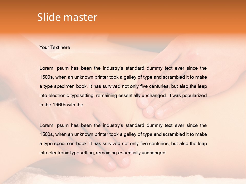 Treatment Pain Muscle PowerPoint Template