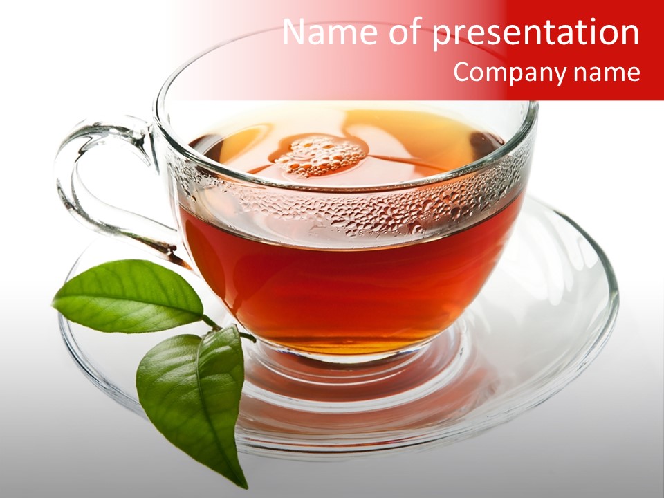 Tea Wholesome Black PowerPoint Template