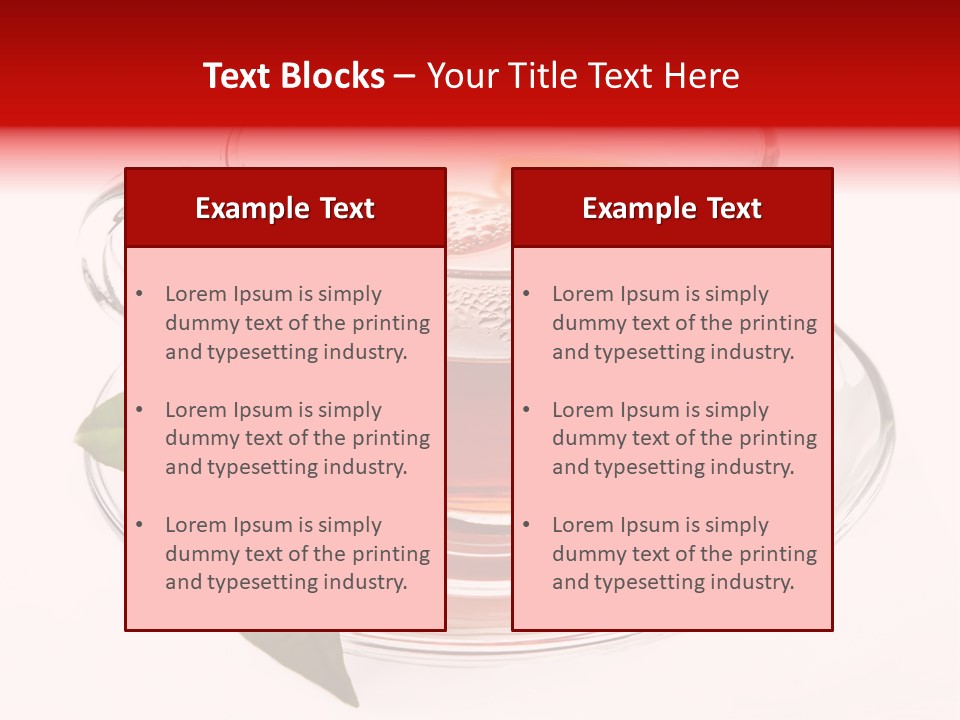 Tea Wholesome Black PowerPoint Template