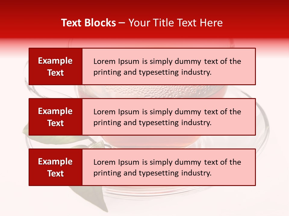 Tea Wholesome Black PowerPoint Template