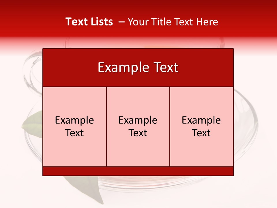 Tea Wholesome Black PowerPoint Template