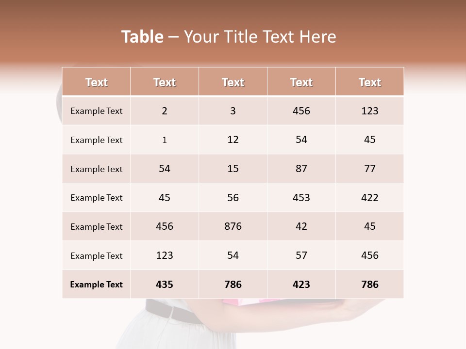 Stylish Tub Attached PowerPoint Template