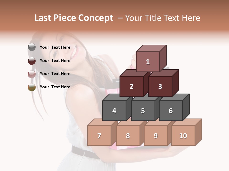 Stylish Tub Attached PowerPoint Template