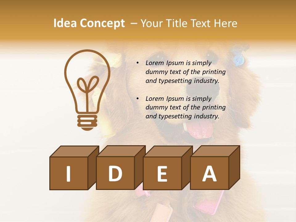 Stylish Tub Attached PowerPoint Template