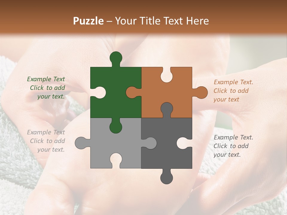 A Person Getting A Foot Massage From Another Person PowerPoint Template