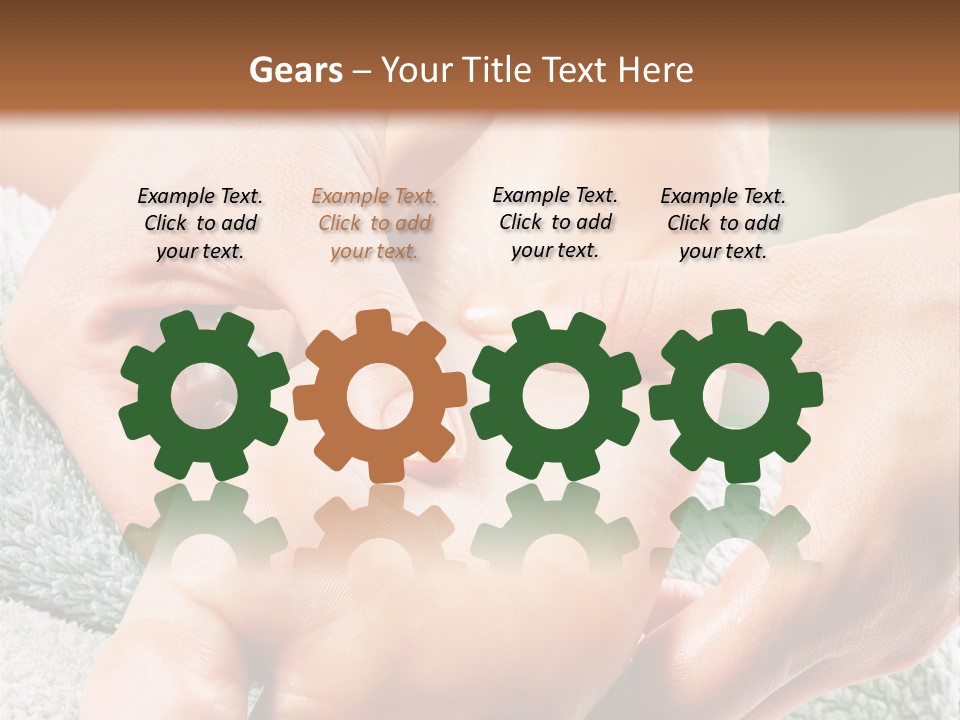 A Person Getting A Foot Massage From Another Person PowerPoint Template