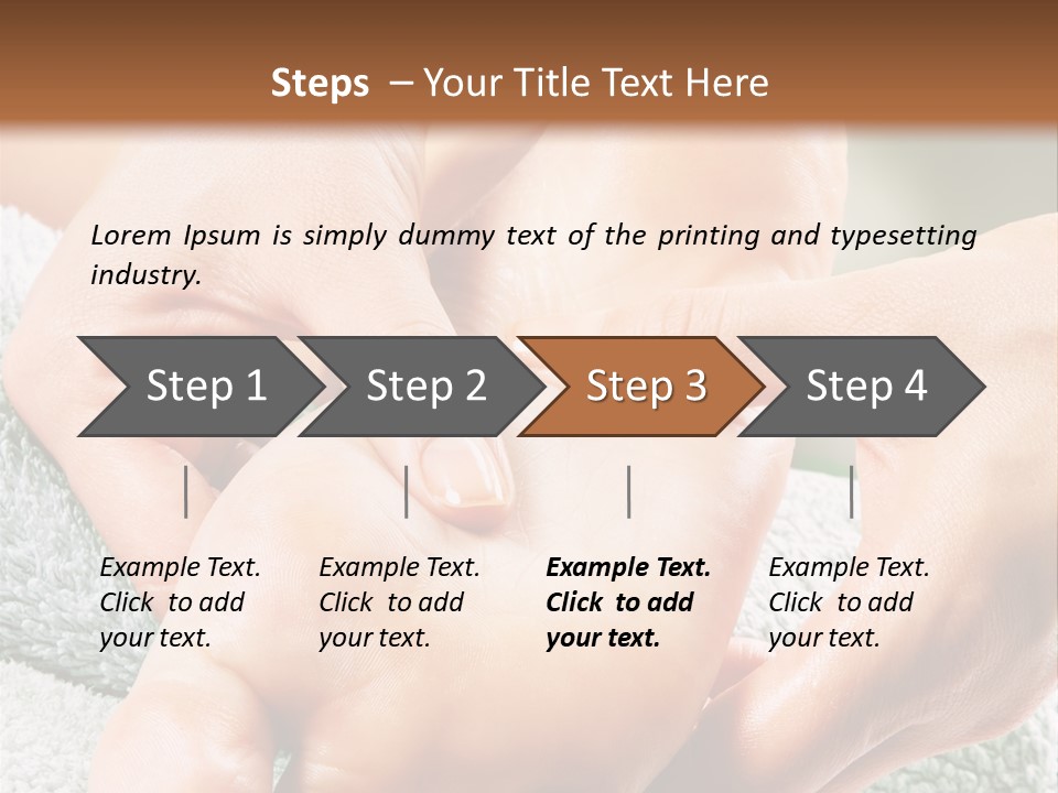 A Person Getting A Foot Massage From Another Person PowerPoint Template
