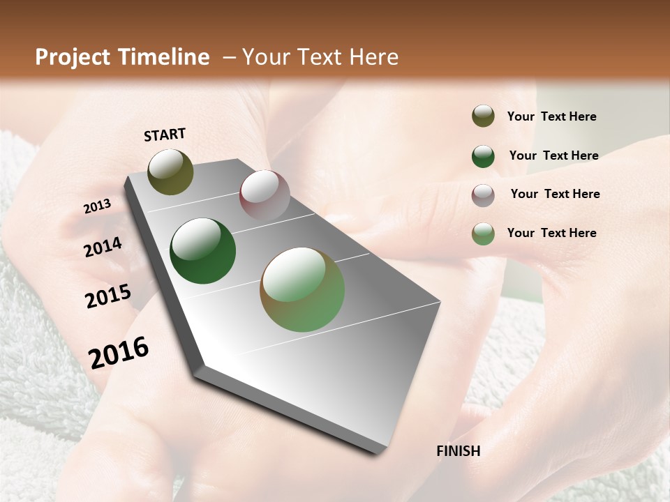 A Person Getting A Foot Massage From Another Person PowerPoint Template