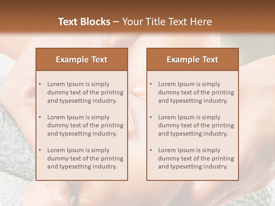 A Person Getting A Foot Massage From Another Person PowerPoint Template