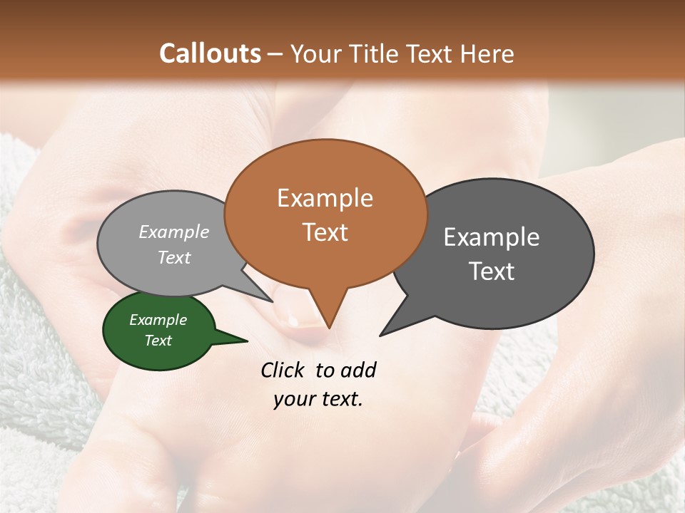 A Person Getting A Foot Massage From Another Person PowerPoint Template