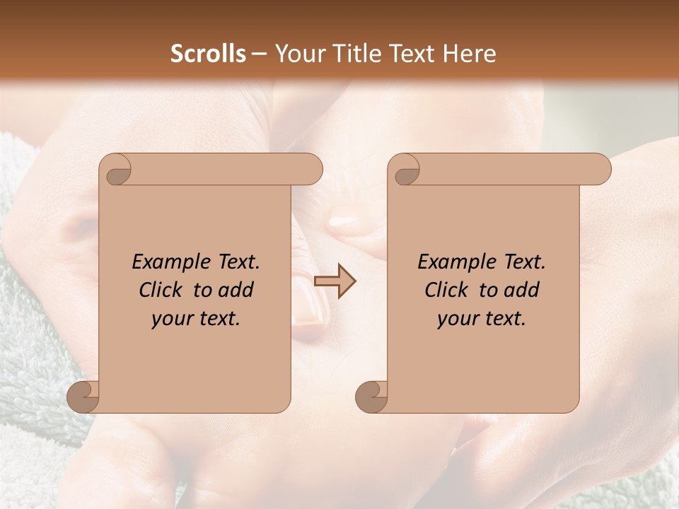 A Person Getting A Foot Massage From Another Person PowerPoint Template