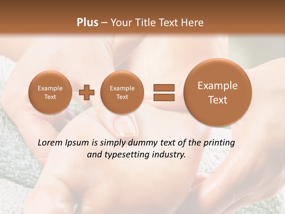 A Person Getting A Foot Massage From Another Person PowerPoint Template