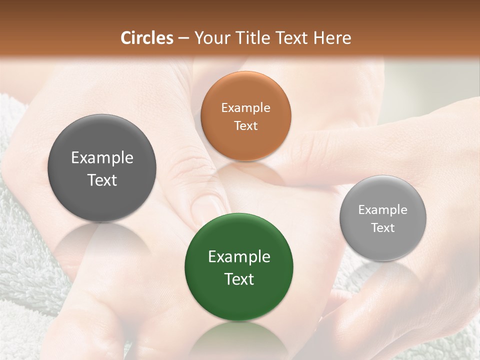 A Person Getting A Foot Massage From Another Person PowerPoint Template