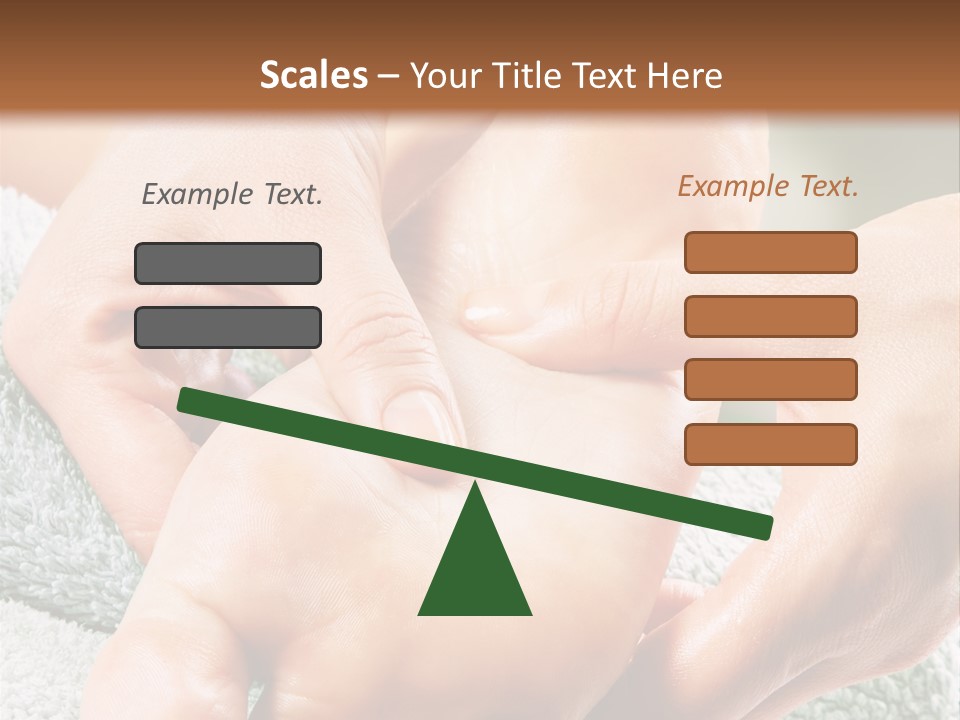 A Person Getting A Foot Massage From Another Person PowerPoint Template