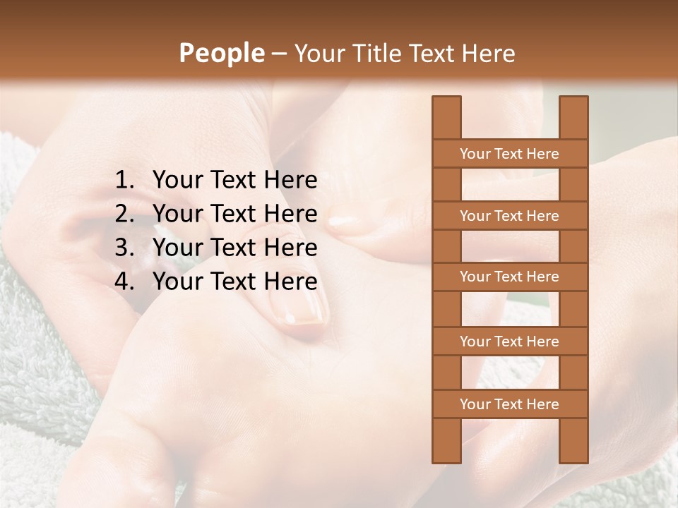 A Person Getting A Foot Massage From Another Person PowerPoint Template