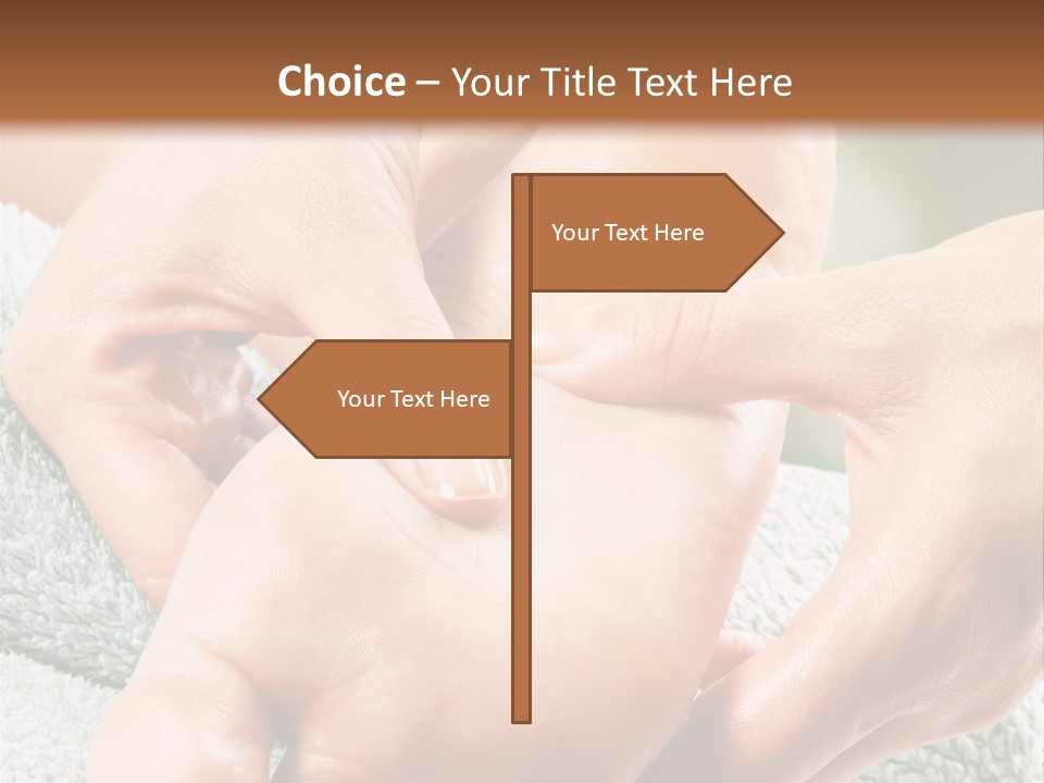 A Person Getting A Foot Massage From Another Person PowerPoint Template