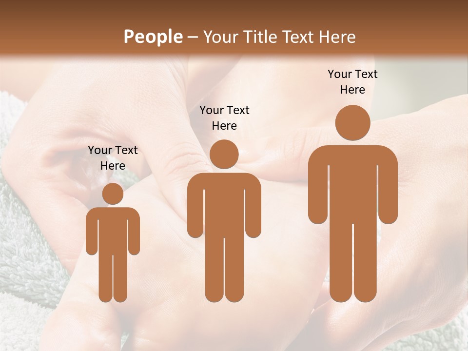 A Person Getting A Foot Massage From Another Person PowerPoint Template