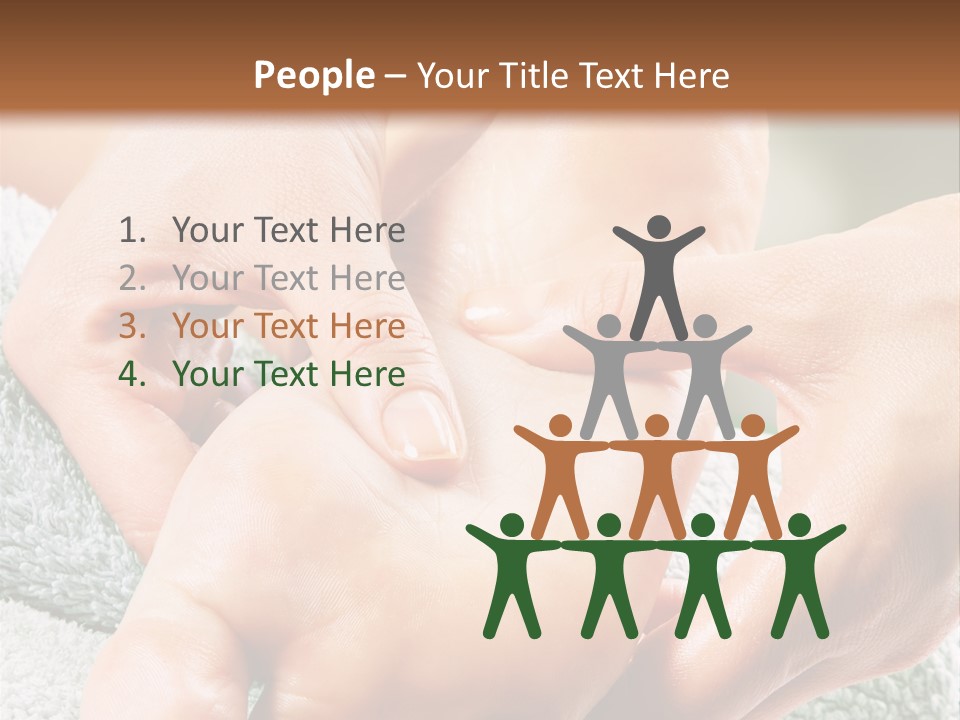 A Person Getting A Foot Massage From Another Person PowerPoint Template