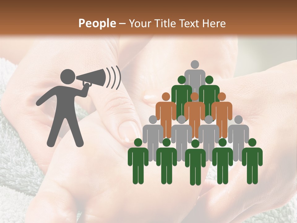 A Person Getting A Foot Massage From Another Person PowerPoint Template
