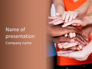 Hands Diverse Person PowerPoint Template