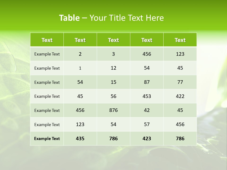 Natural Sky Pure PowerPoint Template