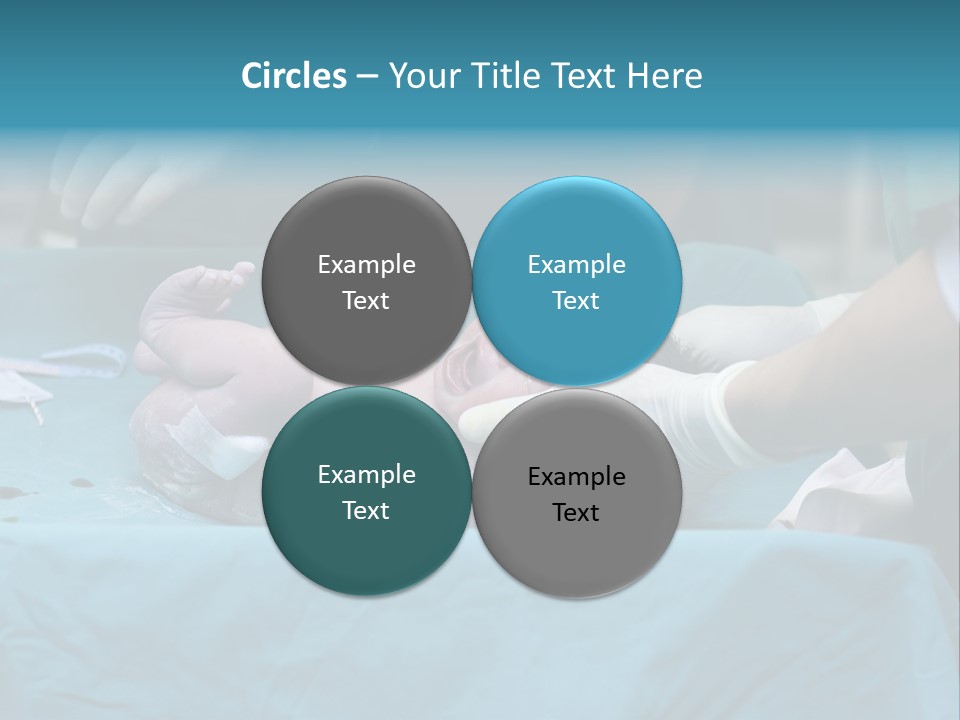 Girl Birth Baby PowerPoint Template