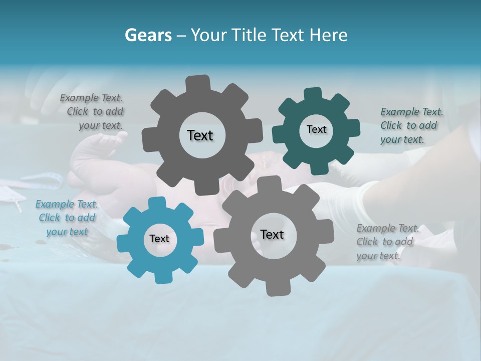 Girl Birth Baby PowerPoint Template