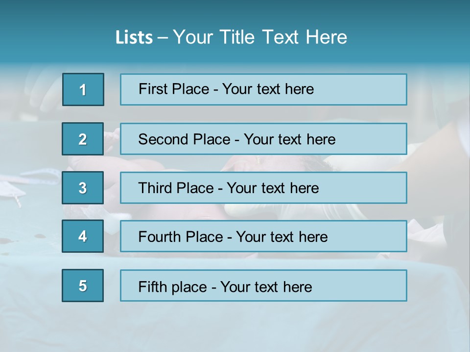 Girl Birth Baby PowerPoint Template