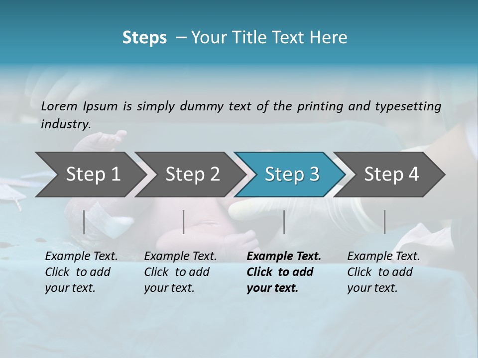 Girl Birth Baby PowerPoint Template