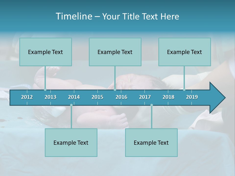 Girl Birth Baby PowerPoint Template