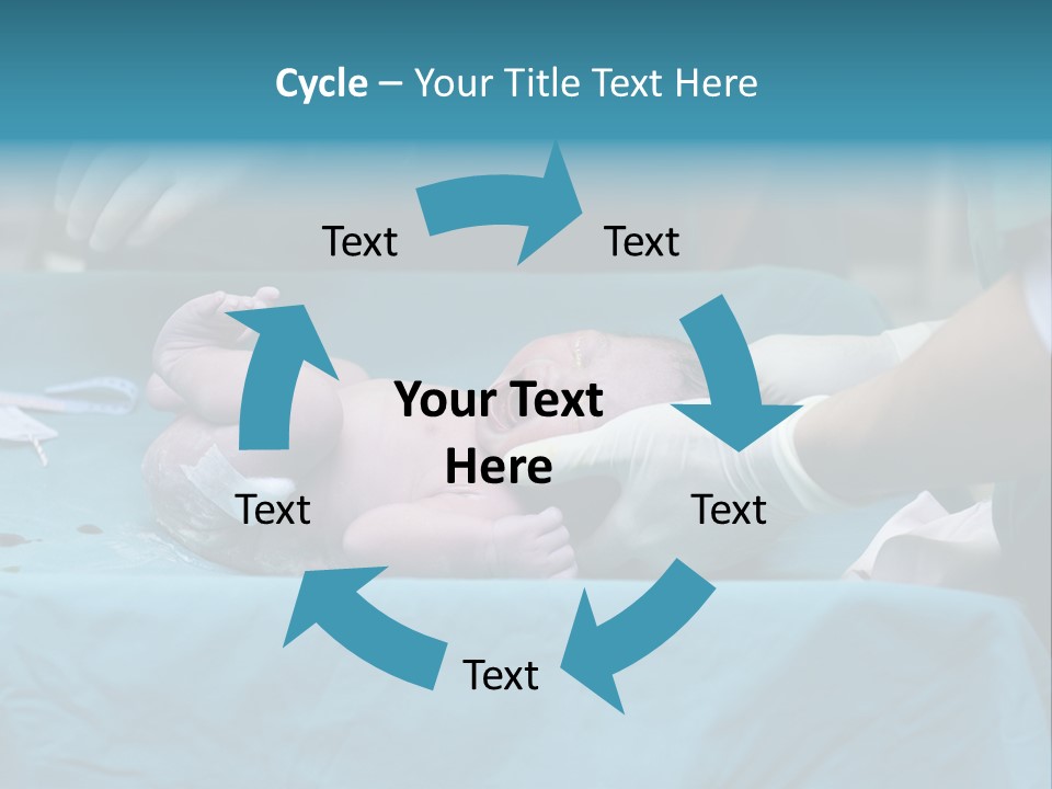 Girl Birth Baby PowerPoint Template