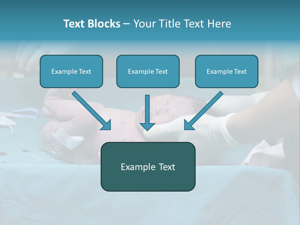 Girl Birth Baby PowerPoint Template