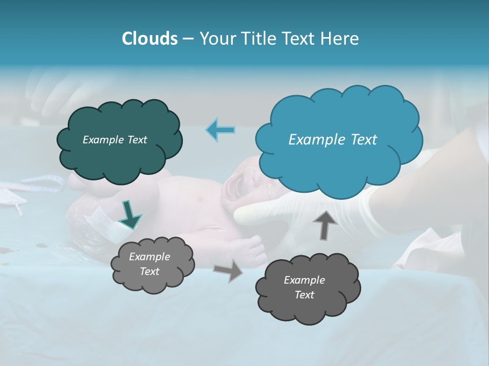 Girl Birth Baby PowerPoint Template