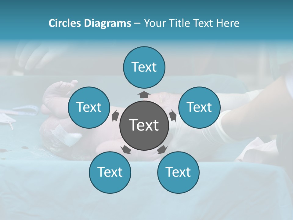 Girl Birth Baby PowerPoint Template