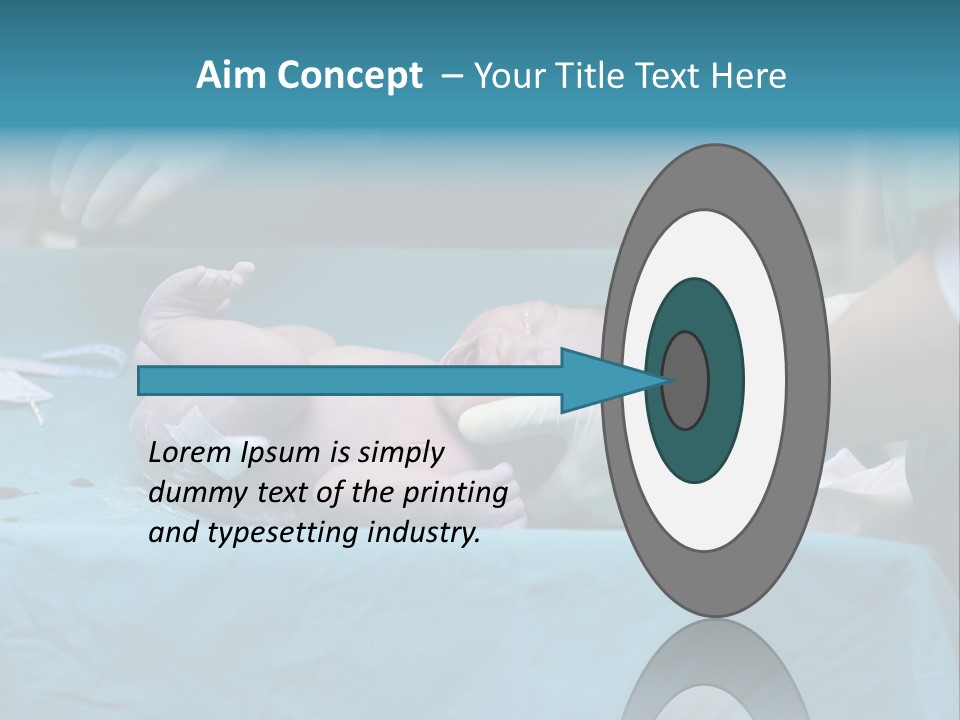 Girl Birth Baby PowerPoint Template