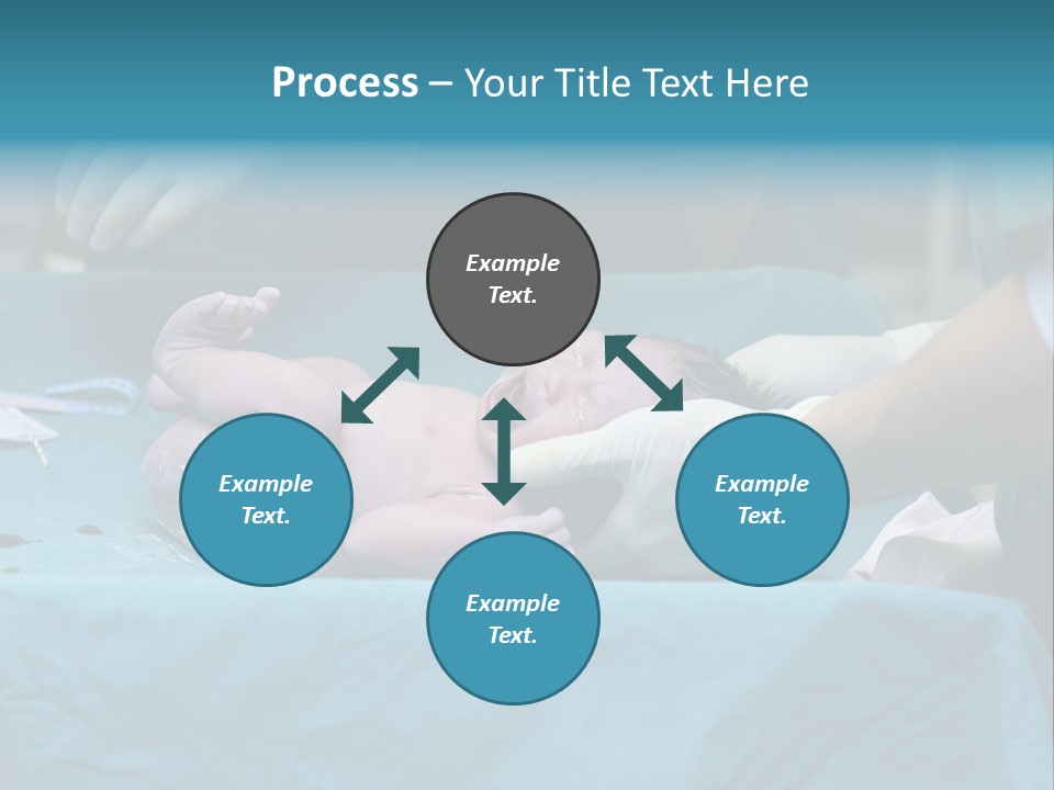 Girl Birth Baby PowerPoint Template