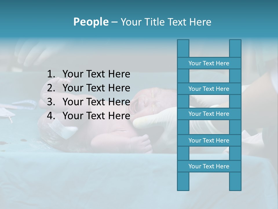 Girl Birth Baby PowerPoint Template