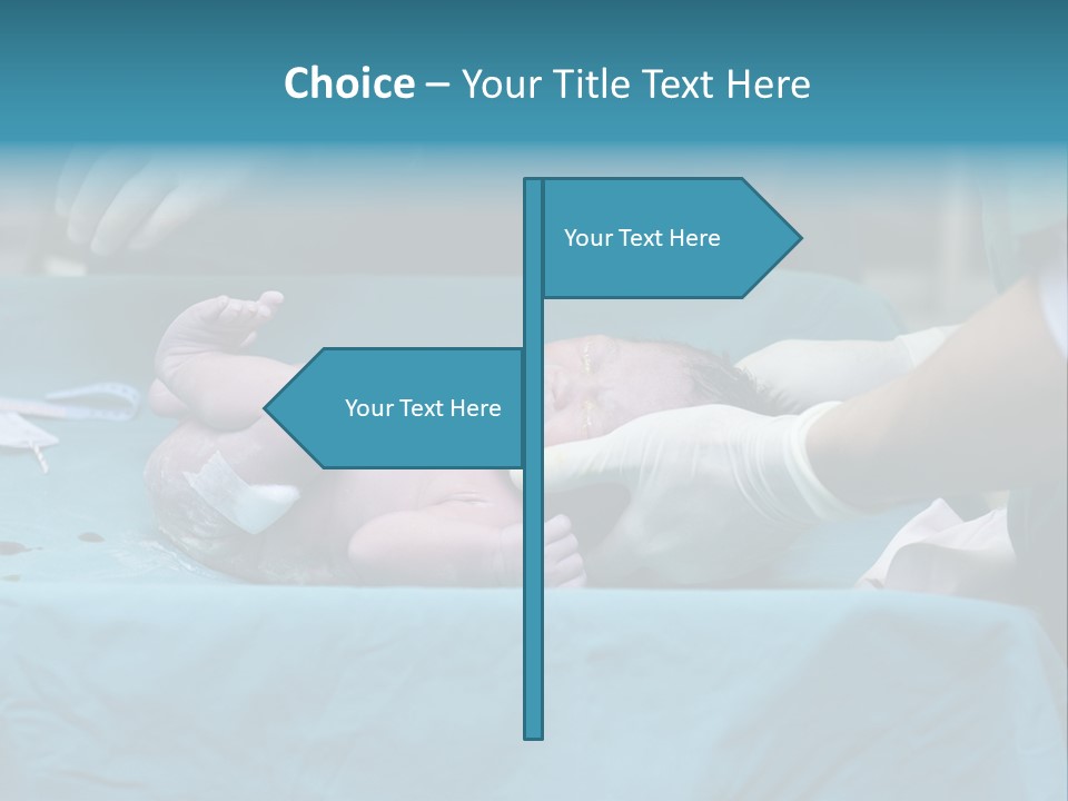 Girl Birth Baby PowerPoint Template