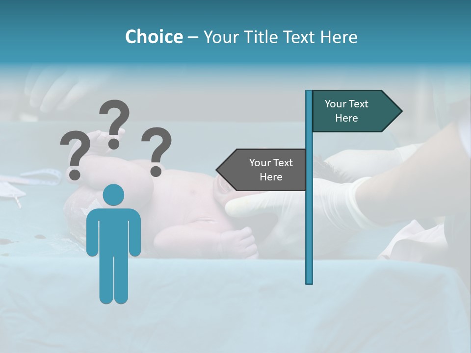 Girl Birth Baby PowerPoint Template