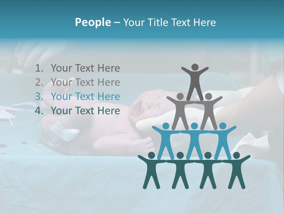 Girl Birth Baby PowerPoint Template