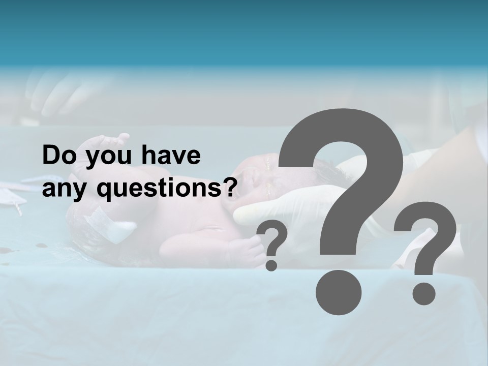 Girl Birth Baby PowerPoint Template