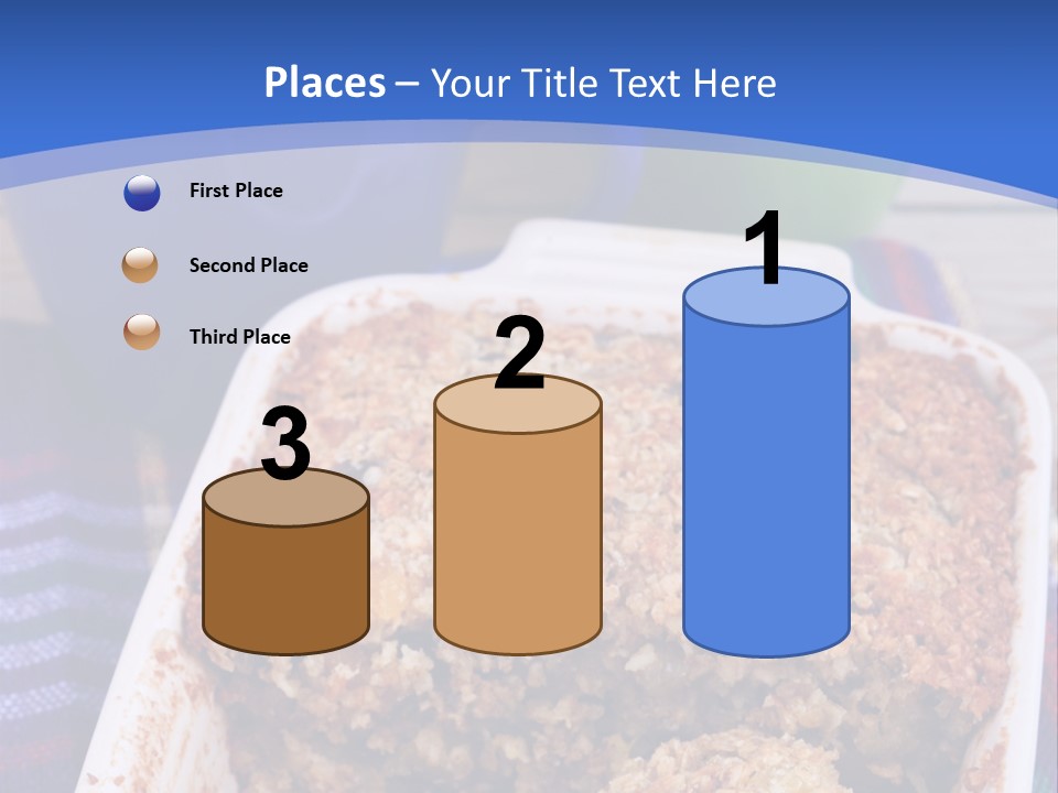 A Plate Of Food On A Table With A Knife PowerPoint Template