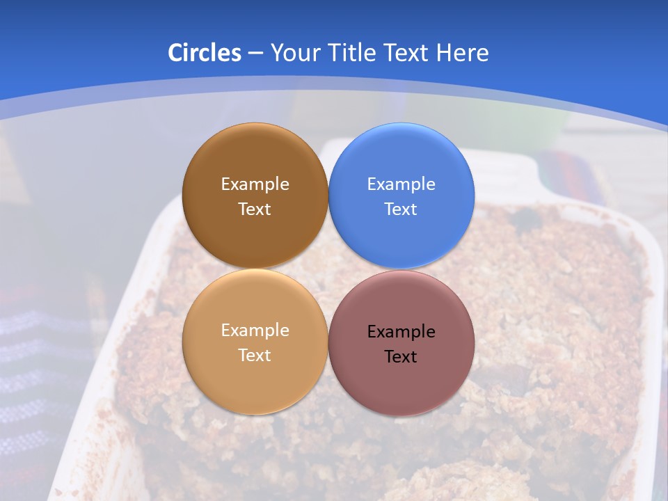 A Plate Of Food On A Table With A Knife PowerPoint Template